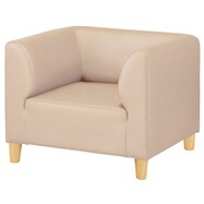 1人用合皮ソファ(Nモア A-80 木製脚NA)