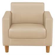 1人用合皮ソファ(ライディ A-80 木製脚NA)