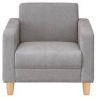 1人用布張りソファ(ライディ C-N1-CU07 NA/GY) 1枚目画像