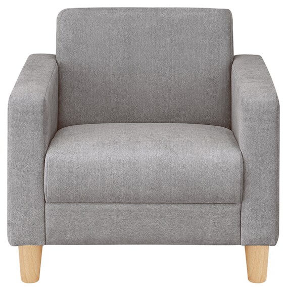 1人用布張りソファ(ライディ C-N1-CU07 NA/GY) 1枚目画像