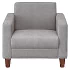 1人用布張りソファ(ライディ C-N1-CU07 BR/GY) 1枚目画像