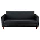 2人用合皮ソファ(ライディBR A-80-224 BK) 1枚目画像