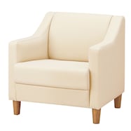 1人用合皮ソファ(フィーナ D-12 木製脚NA)