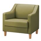 1人用合皮ソファ(フィーナNA D-12-6352 GR) 1枚目画像