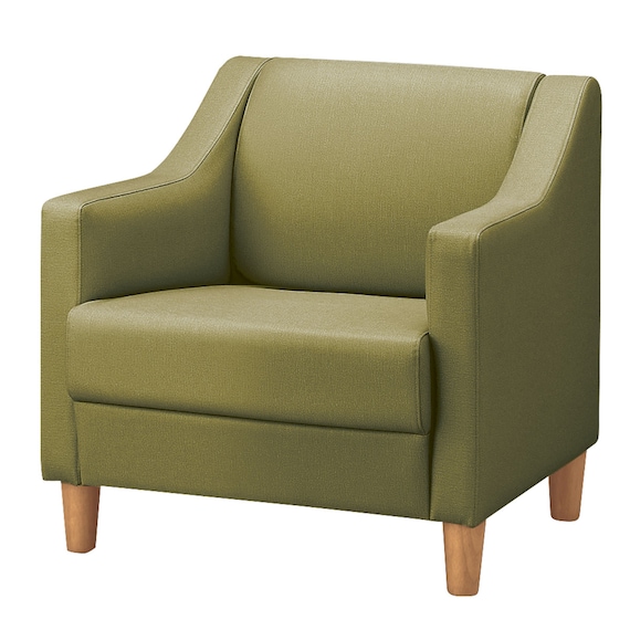 1人用合皮ソファ(フィーナNA D-12-6352 GR) 1枚目画像