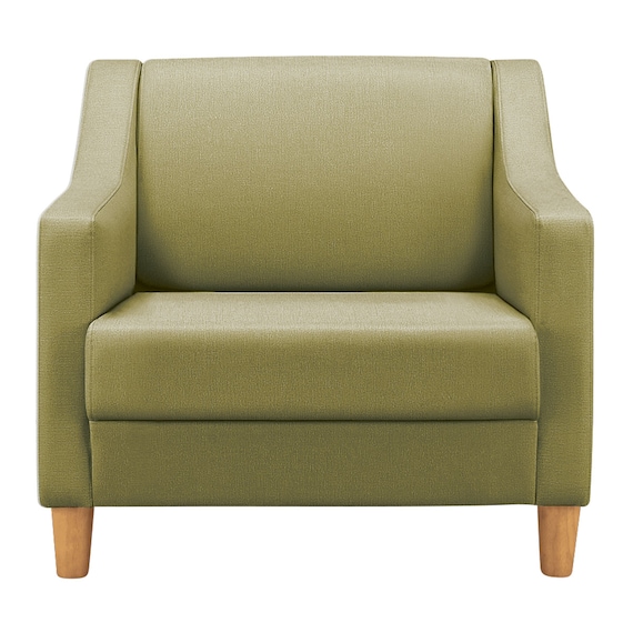 1人用合皮ソファ(フィーナNA D-12-6352 GR) 2枚目画像