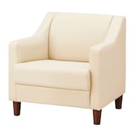 1人用合皮ソファ(フィーナ D-12 木製脚BR)