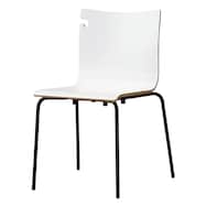 スチール脚チェア(フックバック BK)