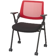 ミーティングチェア(X-16AW2 肘付き BK)