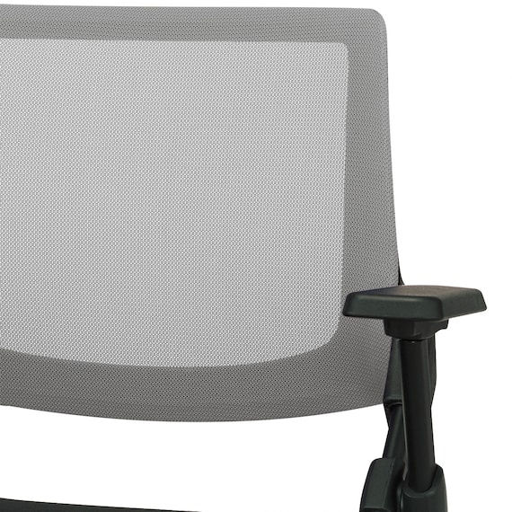 ミーティングチェア(X-16AW2 肘付き BK/GY) 9枚目画像