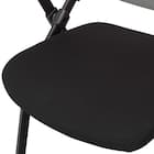 ミーティングチェア(X-16AW2 肘付き BK/GY) 10枚目画像