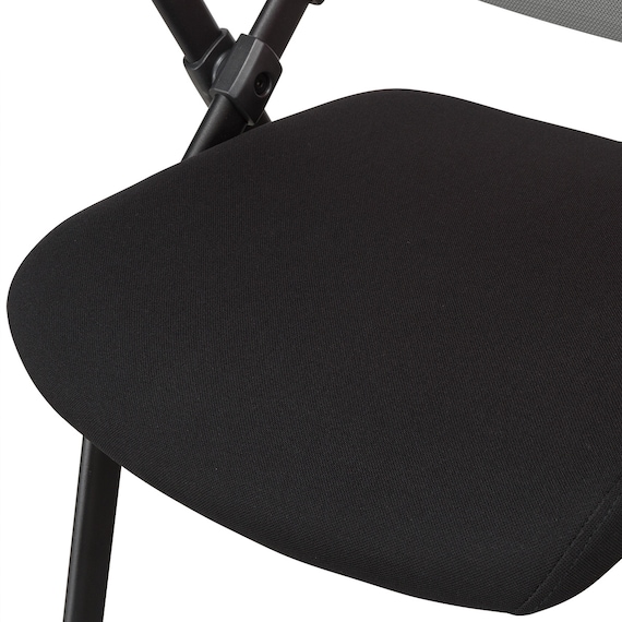 ミーティングチェア(X-16AW2 肘付き BK/GY) 10枚目画像