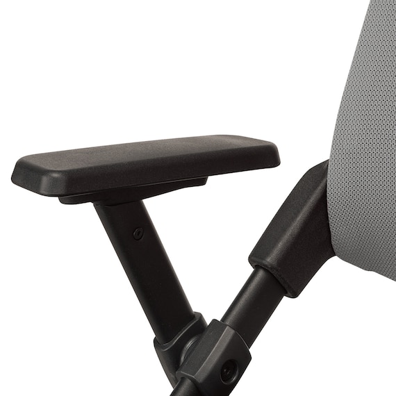 ミーティングチェア(X-16AW2 肘付き BK/GY) 11枚目画像