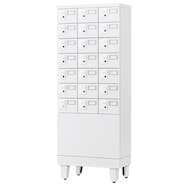 多人数用スチールロッカー(21人用 GLK-DK21 ダイヤル錠・内筒交錠 脚付きベース)