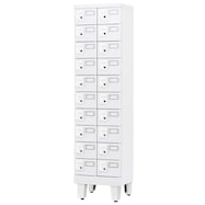 多人数用スチールロッカー(20人用 GLK-DK20 ダイヤル錠・内筒交錠 脚付きベース)