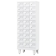 多人数用スチールロッカー(30人用 GLK-DK30 ダイヤル錠・内筒交錠 脚付きベース)