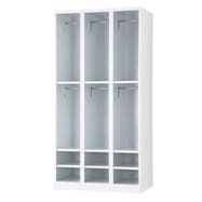 6人用スチールロッカー(3列4段 RLK-KKP6490 オープンタイプ)