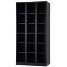 6人用スチールロッカー(3列2段 RLK-KKK6290-B オープンタイプ BK) 1枚目画像