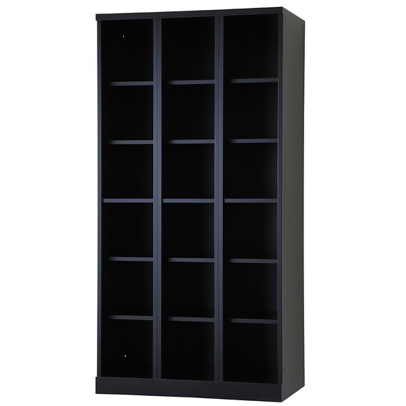 6人用スチールロッカー(3列2段 RLK-KKK6290-B オープンタイプ BK) 1枚目画像