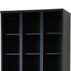 6人用スチールロッカー(3列2段 RLK-KKK6290-B オープンタイプ BK) 2枚目画像