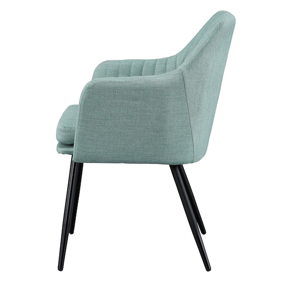 スチール脚チェア(K1314C-33 布 GR) 3枚目画像