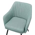 スチール脚チェア(K1314C-33 布 GR) 6枚目画像