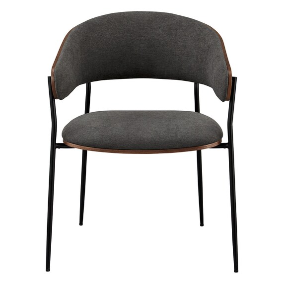 【在庫限り】スチール脚チェア(YB2930 #24 MBR/DGY) 2枚目画像