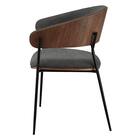 【在庫限り】スチール脚チェア(YB2930 #24 MBR/DGY) 3枚目画像