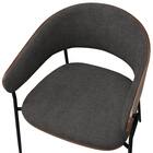 【在庫限り】スチール脚チェア(YB2930 #24 MBR/DGY) 6枚目画像