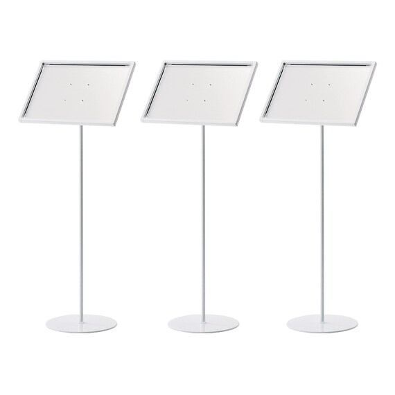 案内板 3台セット(4辺開放式 2835 W A3 WH) 2枚目画像