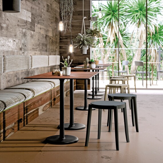 ガーデンスツール(トッレ P3001-50 BK) 4枚目画像