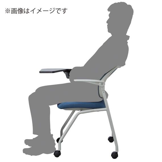 ミーティングチェア(X-20 テーブル･肘付き GY) 13枚目画像