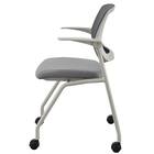 ミーティングチェア(X-20 肘付き GY) 3枚目画像