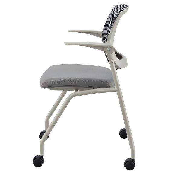 ミーティングチェア(X-20 肘付き GY) 3枚目画像