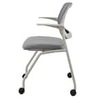 ミーティングチェア(X-20 肘付き GY) 3枚目画像