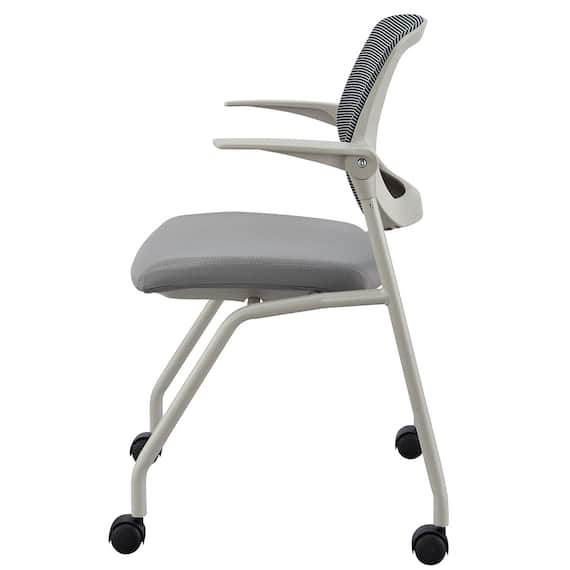 ミーティングチェア(X-20 肘付き GY) 3枚目画像