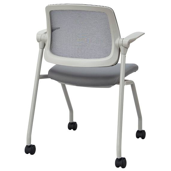 ミーティングチェア(X-20 肘付き GY) 4枚目画像