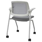 ミーティングチェア(X-20 肘付き GY) 4枚目画像