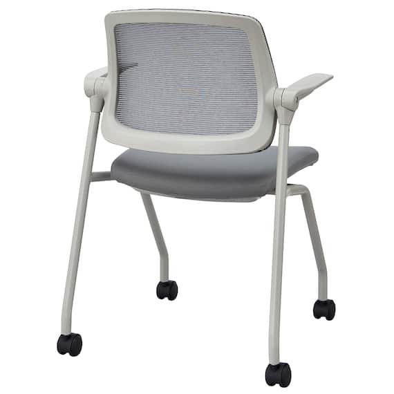 ミーティングチェア(X-20 肘付き GY) 4枚目画像