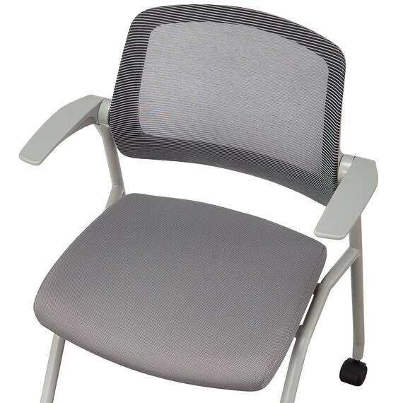 ミーティングチェア(X-20 肘付き GY) 6枚目画像