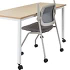 ミーティングチェア(X-20 肘付き GY) 9枚目画像