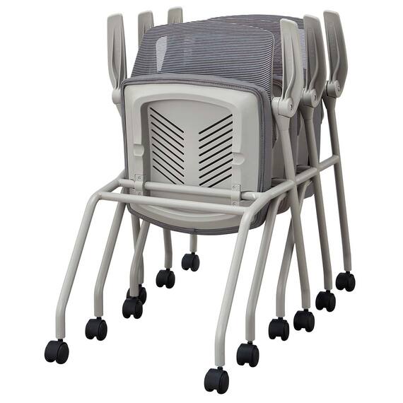 ミーティングチェア(X-20 肘付き GY) 10枚目画像