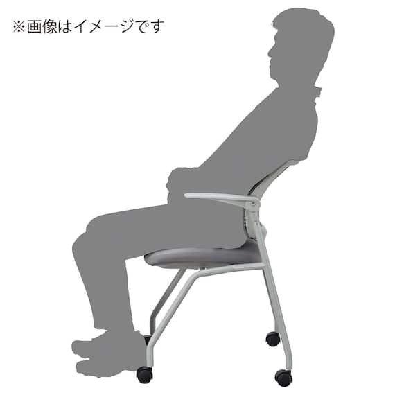 ミーティングチェア(X-20 肘付き GY) 12枚目画像