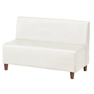 合皮ロビーソファ(Nスクエア A-HG 木製脚BR)