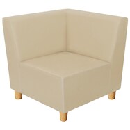 合皮ソファ(Nスクエア Lコーナー A-80 木製脚NA)