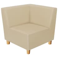 合皮ソファ(Nスクエア Lコーナー A-80 木製脚NA)