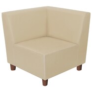 合皮ソファ(Nスクエア Lコーナー A-80 木製脚BR)