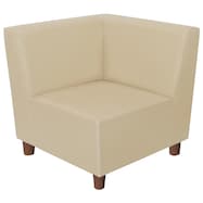 合皮ソファ(Nスクエア Lコーナー A-80 木製脚BR)