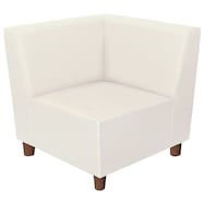 合皮ロビーソファ(Nスクエア Lコーナー A-HG 木製脚BR)