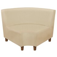 合皮ソファ(Nスクエア Rコーナー A-80 木製脚BR)